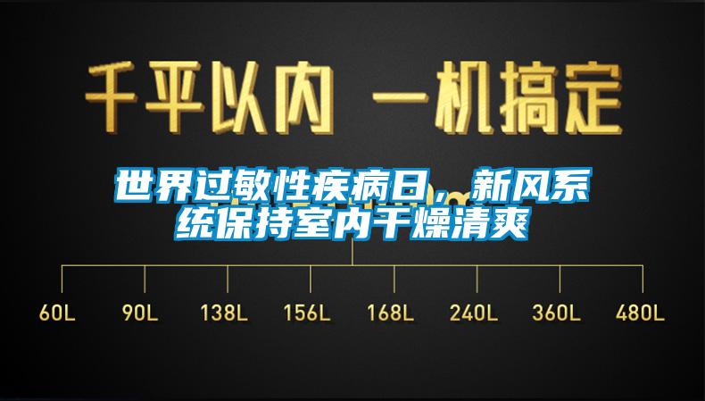 世界過敏性疾病日，新風係統保持室內幹燥清爽