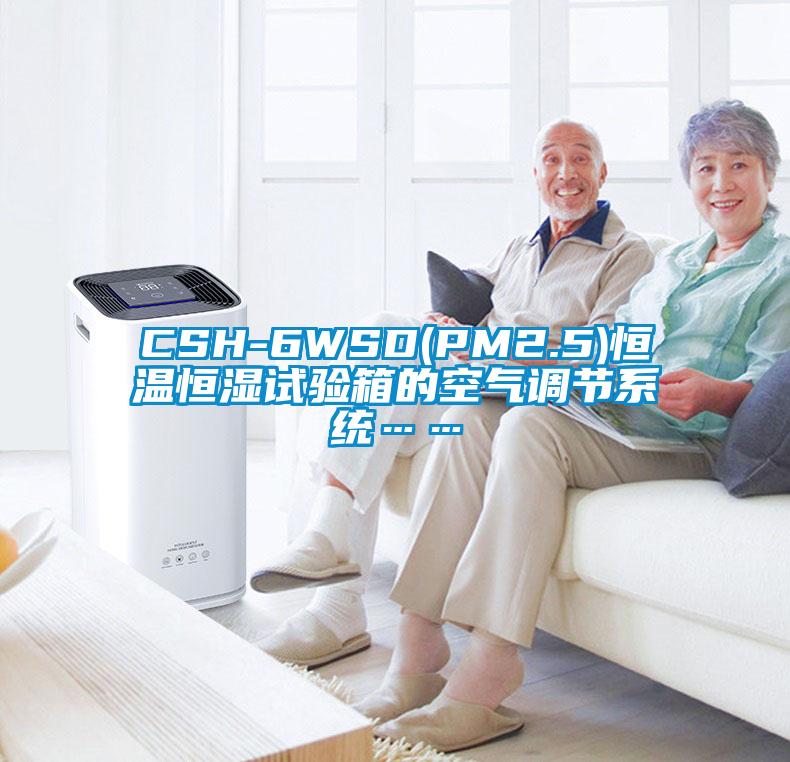 CSH-6WSD(PM2.5)恒溫恒濕試驗箱的空氣調節係統……