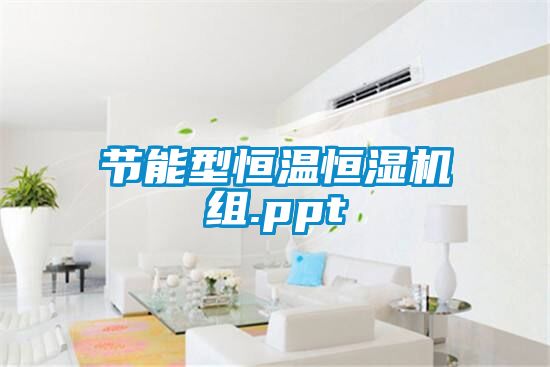 節能型恒溫恒濕機組.ppt