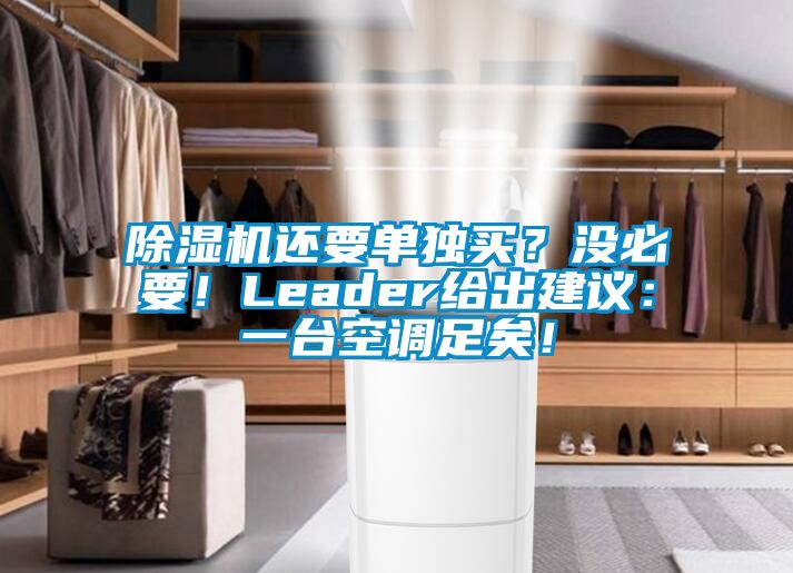 麻豆视频免费看還要單獨買？沒必要！Leader給出建議：一台空調足矣！